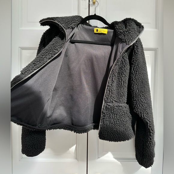 Yellow Label Co Black Zip Up Fleece Jacket - Picture 4 of 11